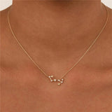 Constellation Pendant 925 Sterling Silver Necklace Star Diamond Clavicle Gift