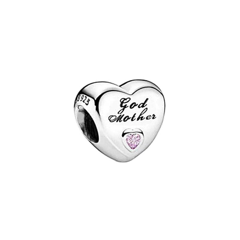 Heart Inlaid Diamond 925 Sterling Silver Pendant Jewelry
