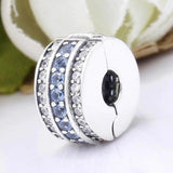 Clear & Crystal Clip Lock Stopper Beads for Charm Bracelet