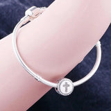 Family Love Faith Cross Bracelet 925 Silver DIY