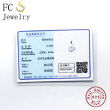 925 Silver Heart Circle Charm Bracelet Bead for Women