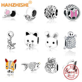 925 Silver Animal Charms Bracelet DIY Jewelry