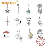 925 Sterling Silver Dangle Charms Beads for Bracelet Necklace DIY Jewelry