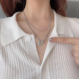 925 Silver Star Ball Chain Choker Necklace For Women Wedding Party Birthday