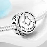 925 Silver Sign Charms Beads for DIY Bracelets & Necklace