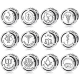 925 Silver Sign Charms Beads for DIY Bracelets & Necklace