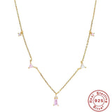 925 Silver Zircon Necklace for Women