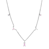925 Silver Zircon Necklace for Women
