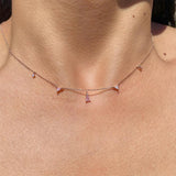 925 Silver Zircon Necklace for Women