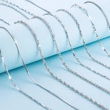 925 Sterling Silver Chain Necklace for Women