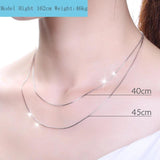 925 Sterling Silver Chain Necklace for Women
