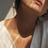 Versatile 925 Silver Necklace for Women Charming Pendant Chain