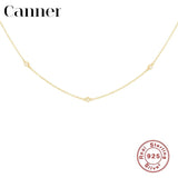 925 Silver Choker Star Pendant Necklace Zircon Jewelry