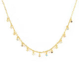 925 Silver Choker Star Pendant Necklace Zircon Jewelry