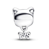 925 Sterling Silver Cat Charms Beads for Charm Bracelet Necklace