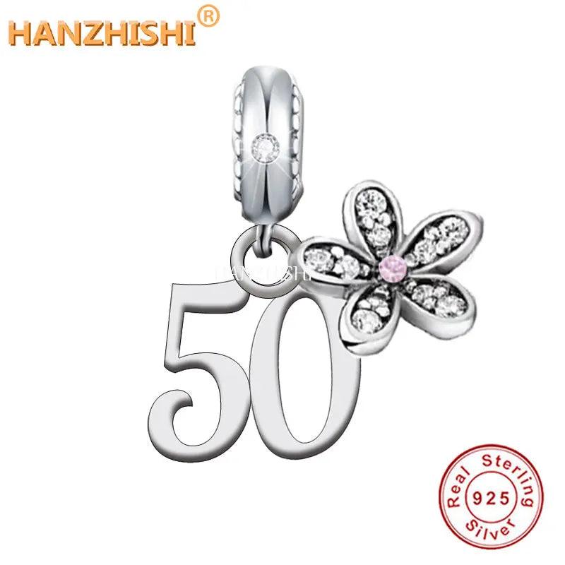 925 Silver Milestone Dangle Charms for Bracelet DIY