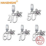 925 Silver Milestone Dangle Charms for Bracelet DIY