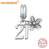925 Silver Milestone Dangle Charms for Bracelet DIY
