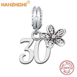 925 Silver Milestone Dangle Charms for Bracelet DIY