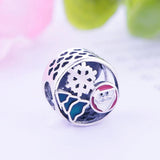 Winter Collection 925 Silver Santa Claus Beads Fit Charm Bracelet Necklace