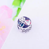 Winter Collection 925 Silver Santa Claus Beads Fit Charm Bracelet Necklace