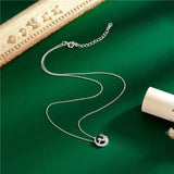 925 Silver Little Prince Star Moon Pendant Necklace
