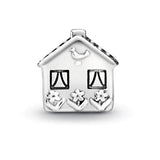 925 Silver Mini House Charms Beads for Bracelet Necklace Making