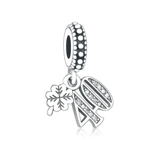 Sterling Silver Spring Collection Number Charms Bracelet