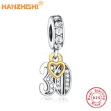 Sterling Silver Spring Collection Number Charms Bracelet