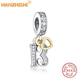 Sterling Silver Spring Collection Number Charms Bracelet