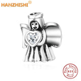 925 Sterling Silver DIY Bead Angel of Love Charm for Bracelet Bangle