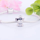 925 Sterling Silver DIY Bead Angel of Love Charm for Bracelet Bangle