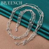 925 Silver Ball Necklace for Women Party Jewelry