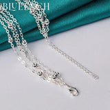 925 Silver Ball Necklace for Women Party Jewelry
