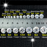 Real Moissanite Created Diamond D Lab Grown Gems Jewelry Material