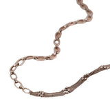 925 Silver Double Chain Choker Necklace for Women