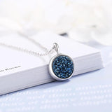 925 Silver Crystal Fragment Dream Star Planet Necklace