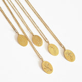 18k Birth Flower Necklaces Pendants Birthday Month Gift For Mom Sister