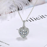 925 Silver Heart Pendant Necklace Women