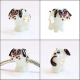 925 Sterling Silver Animal Charm Glass Beads for European Bracelet