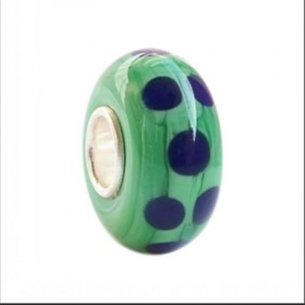 Large Hole Colorful 3D Flowers Spot Charm Glass Beads