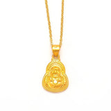 Real 999 Maitreya Pendant Necklace for Women Men