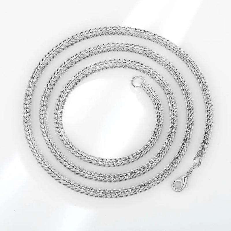 925 Sterling Silver Snake Chain Geometric Pendant Necklace Wedding Party Bijoux