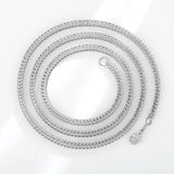 925 Sterling Silver Snake Chain Geometric Pendant Necklace Wedding Party Bijoux