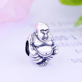 925 Sterling Silver Chinese Buddha Charms Beads for Bracelet Necklace