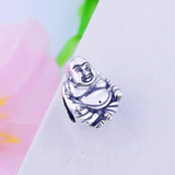 925 Sterling Silver Chinese Buddha Charms Beads for Bracelet Necklace