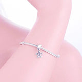 925 Silver Floral Pendant Charm for Bracelet Necklace DIY