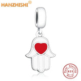 Enamel Palm Dangle Charms 925 Sterling Silver DIY Jewelry Making