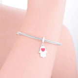 Enamel Palm Dangle Charms 925 Sterling Silver DIY Jewelry Making
