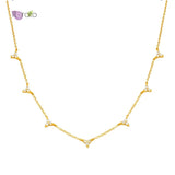 Women's 925 Silver CZ Necklace High Class Jewelry